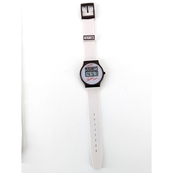 Vintage 80s Hershey's Digital Certified Hershey's Chocolate Lover Wrist Watch - Picture 2 of 5